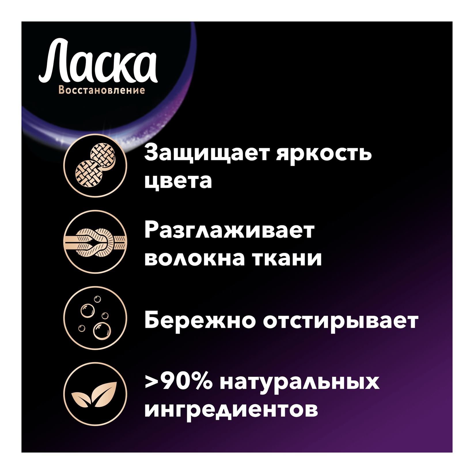 Ласка Магия для стирки 1000/900мл (Для черного )