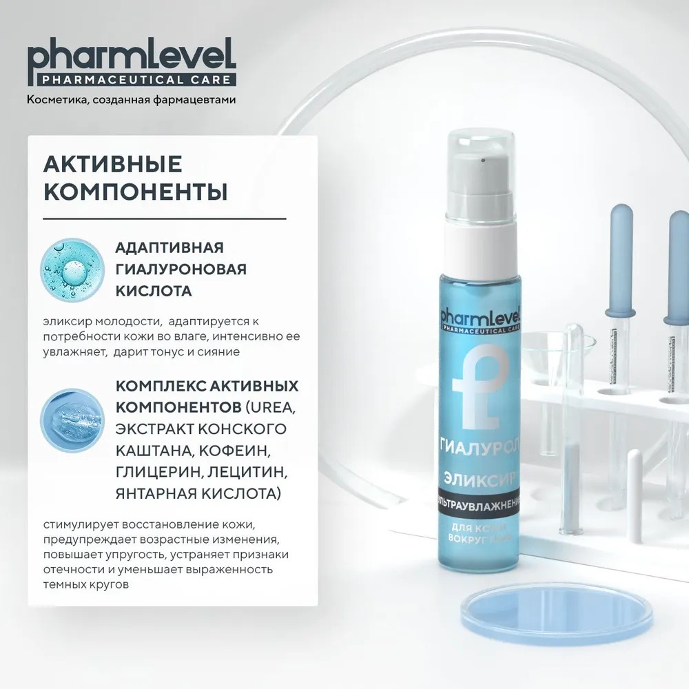 Эликсир для кожи вокруг глаз Гиалурол 30мл
