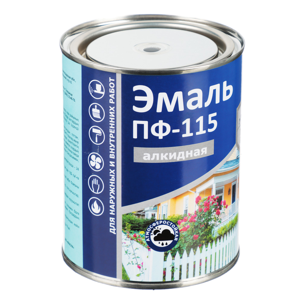 Delta Color Эмаль ПФ-115 Черная 800гр