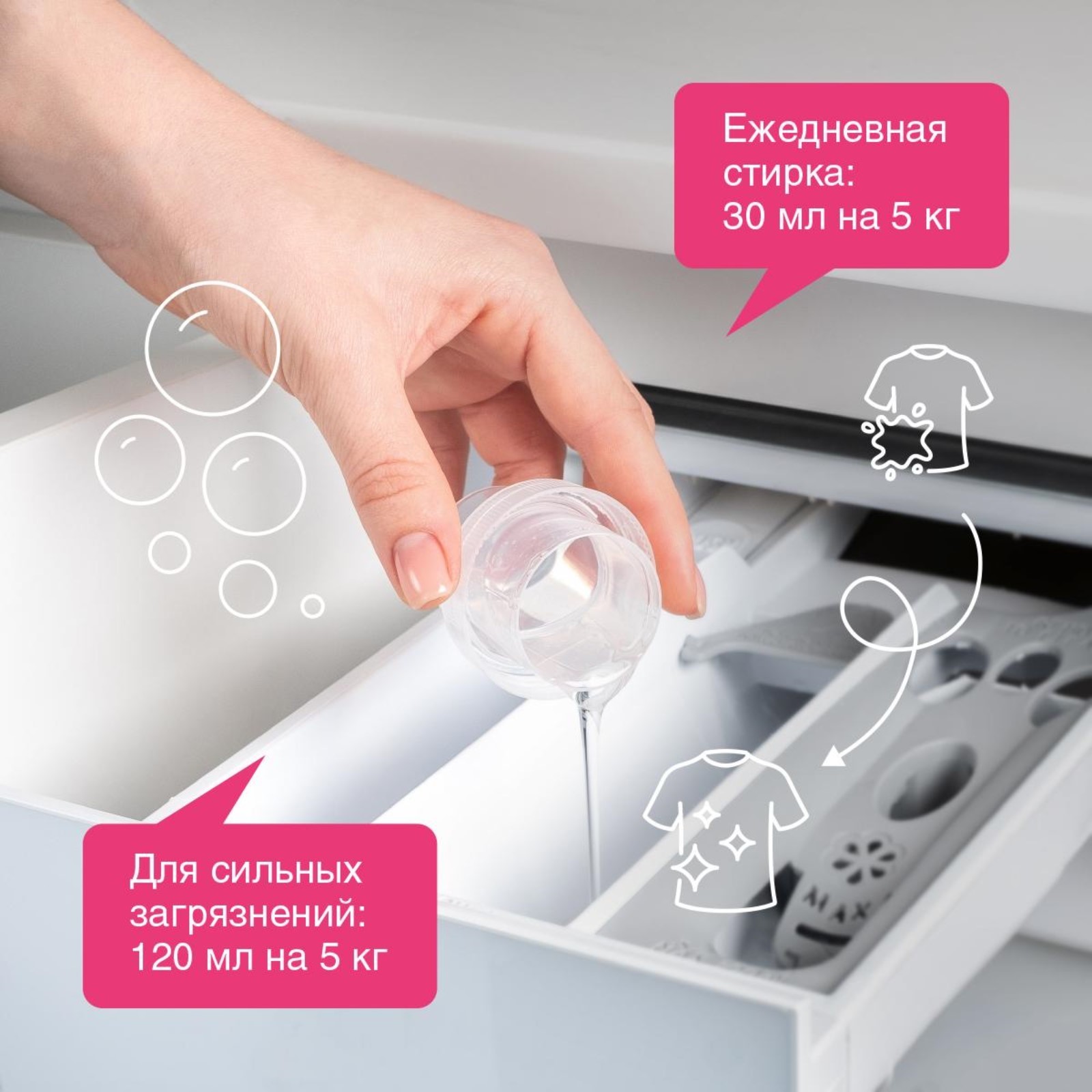 SN Биоразлагаемый концентрированный гель для стирки для белого белья 750мл