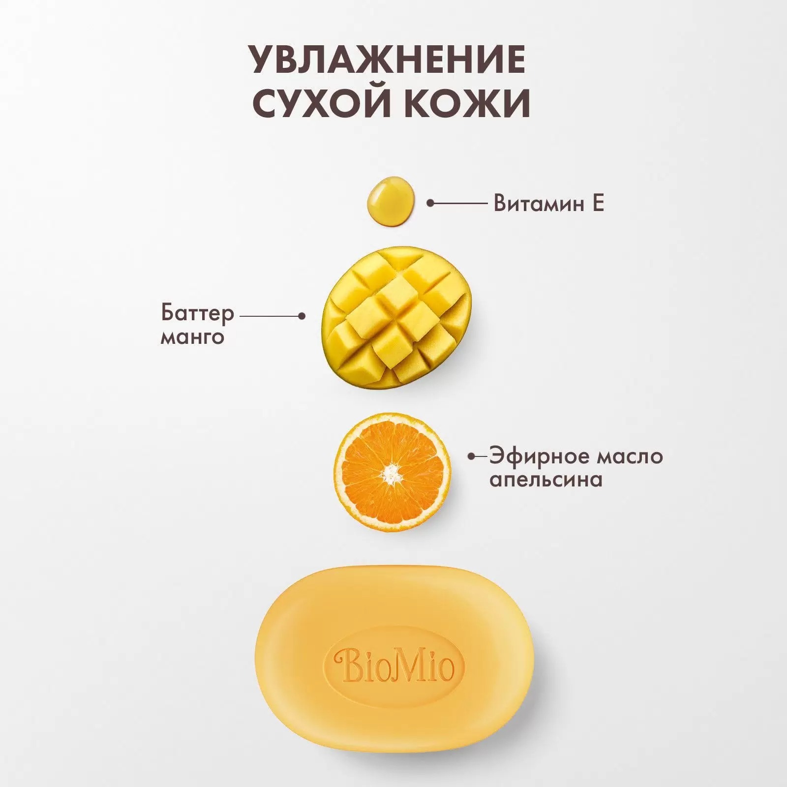 BioMio Bio-Soap натуральное мыло Манго 90г