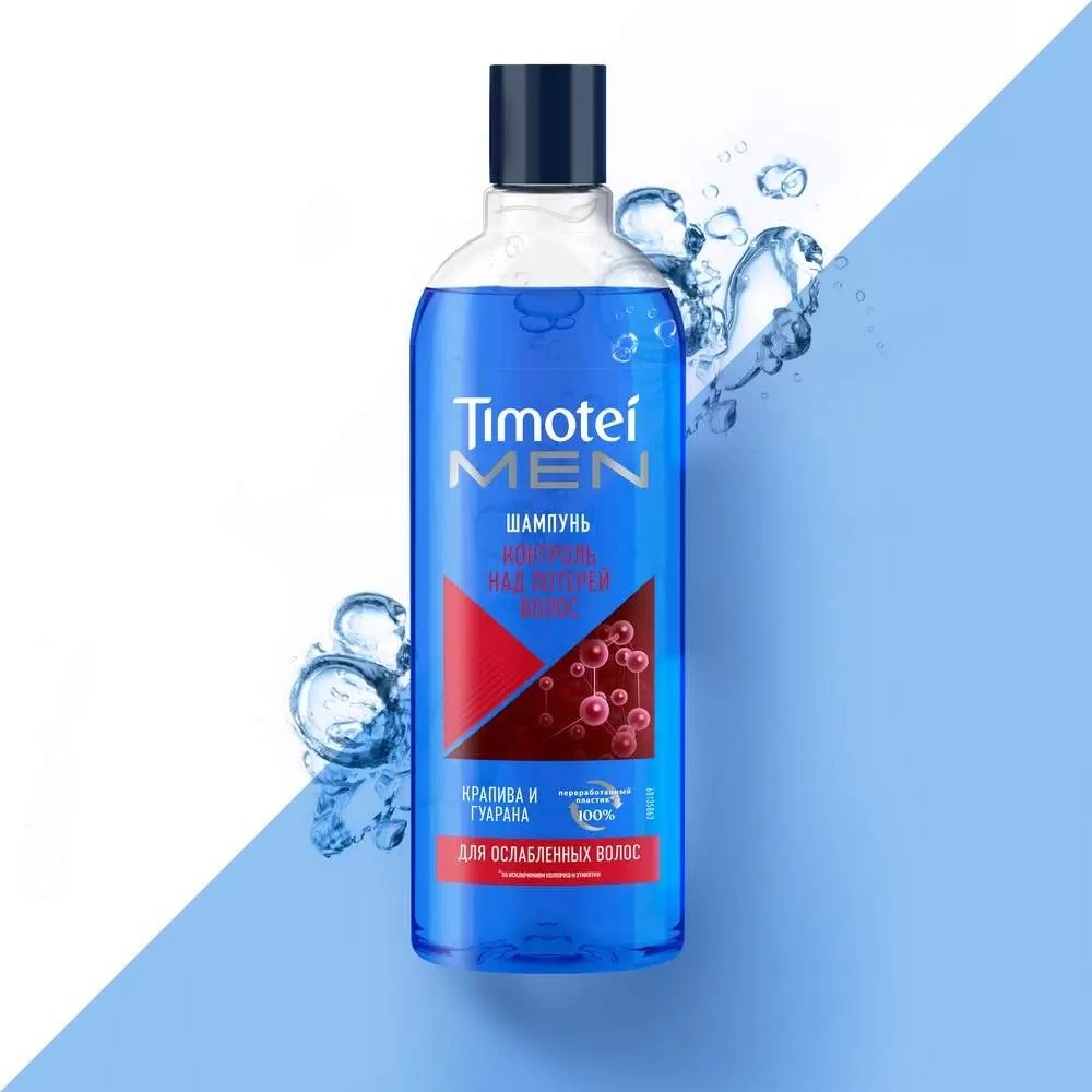 Timotei шампунь для мужчин Контроль над потерей волос 400мл