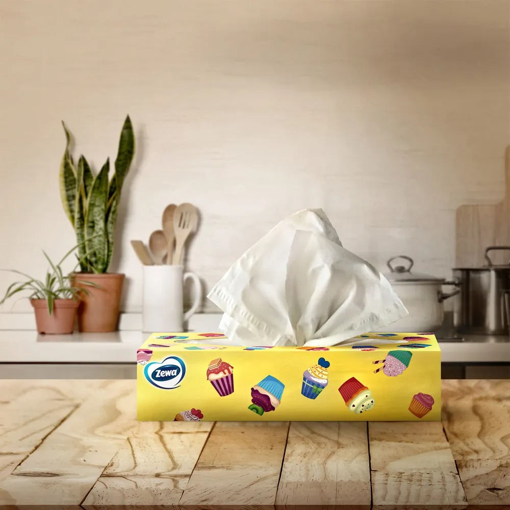 Зева салфетки для лица 2-слойные Евридей 100шт