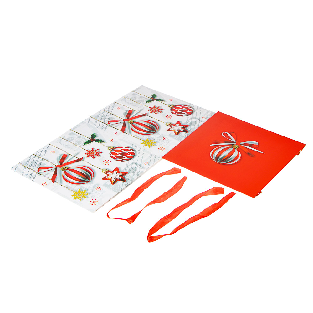 СНОУ БУМ Коробка подарочная,складная 25х25х25см