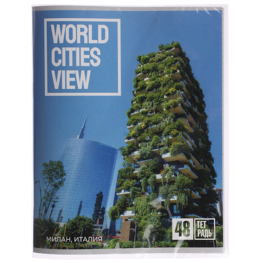 Обложки для тетрадей 10 штук, ПП 40мкм, 20,8х34,2см, в пакете, ПРОМО