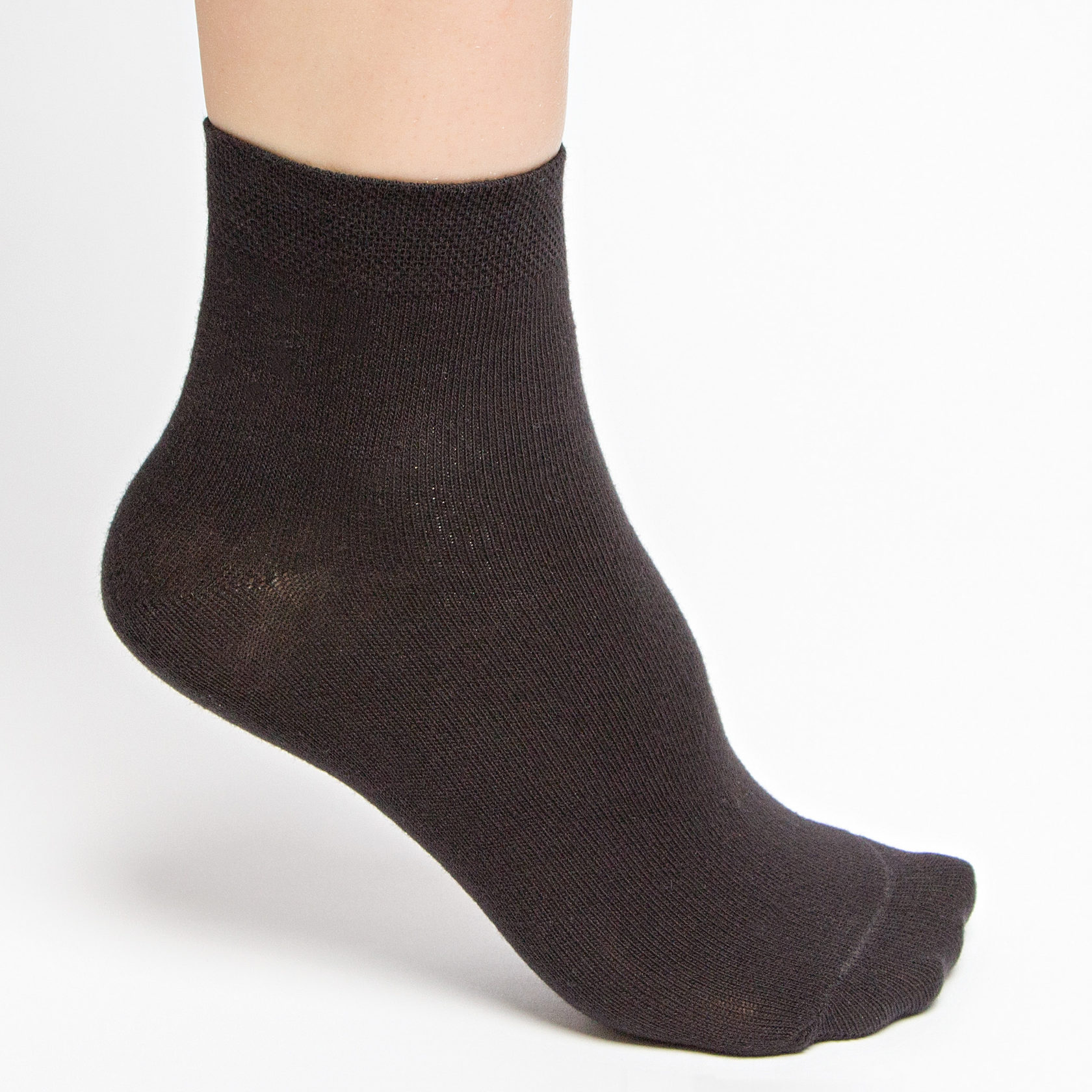 Носки женские арт.2011ж укороченные черные демисезон р23-25