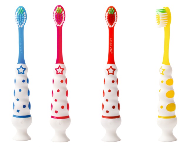 Лонга Вита детская з/щетка мигающая оригинальная с присоской 5-10лет F-32S