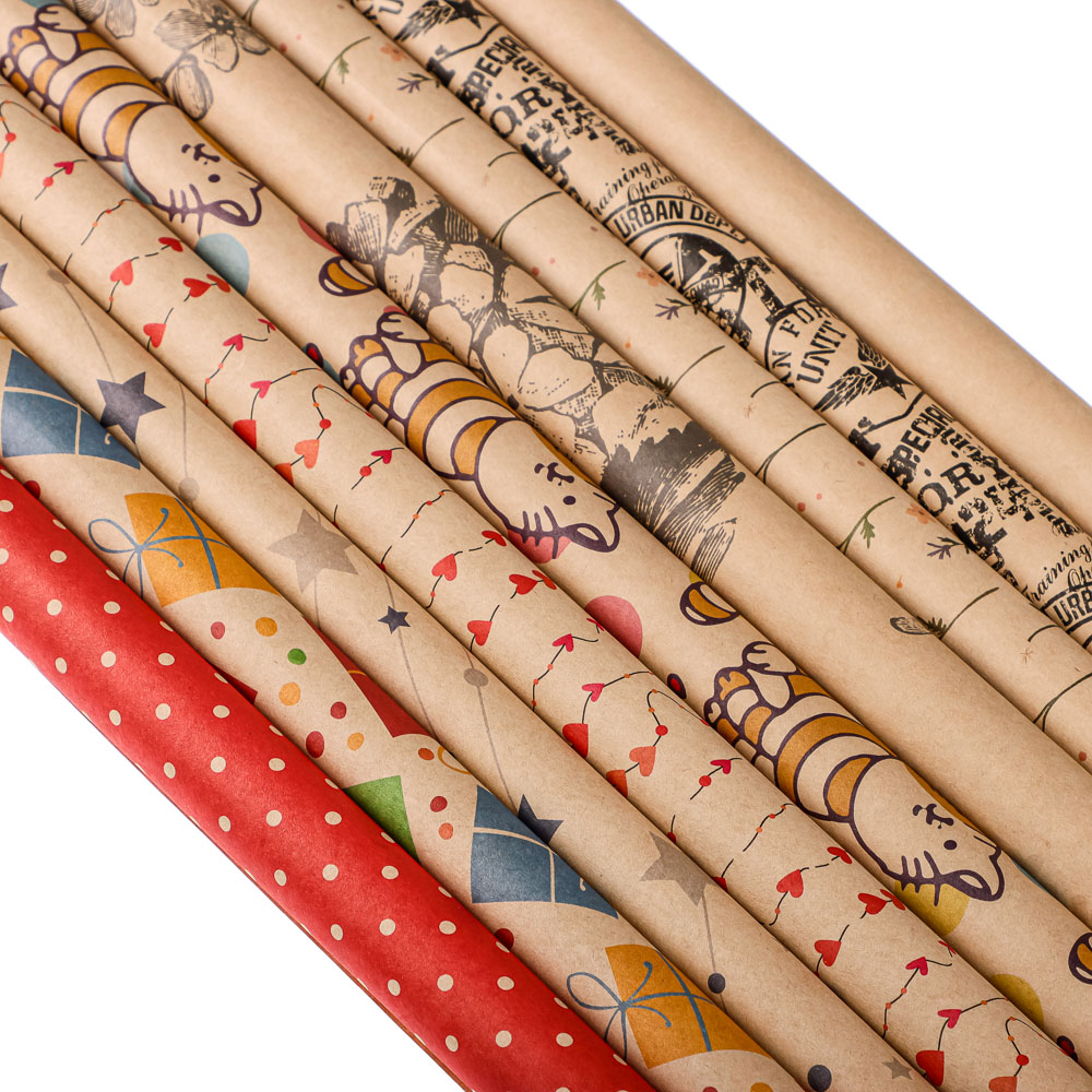 Бумага упаковочная 70х100см крафт 