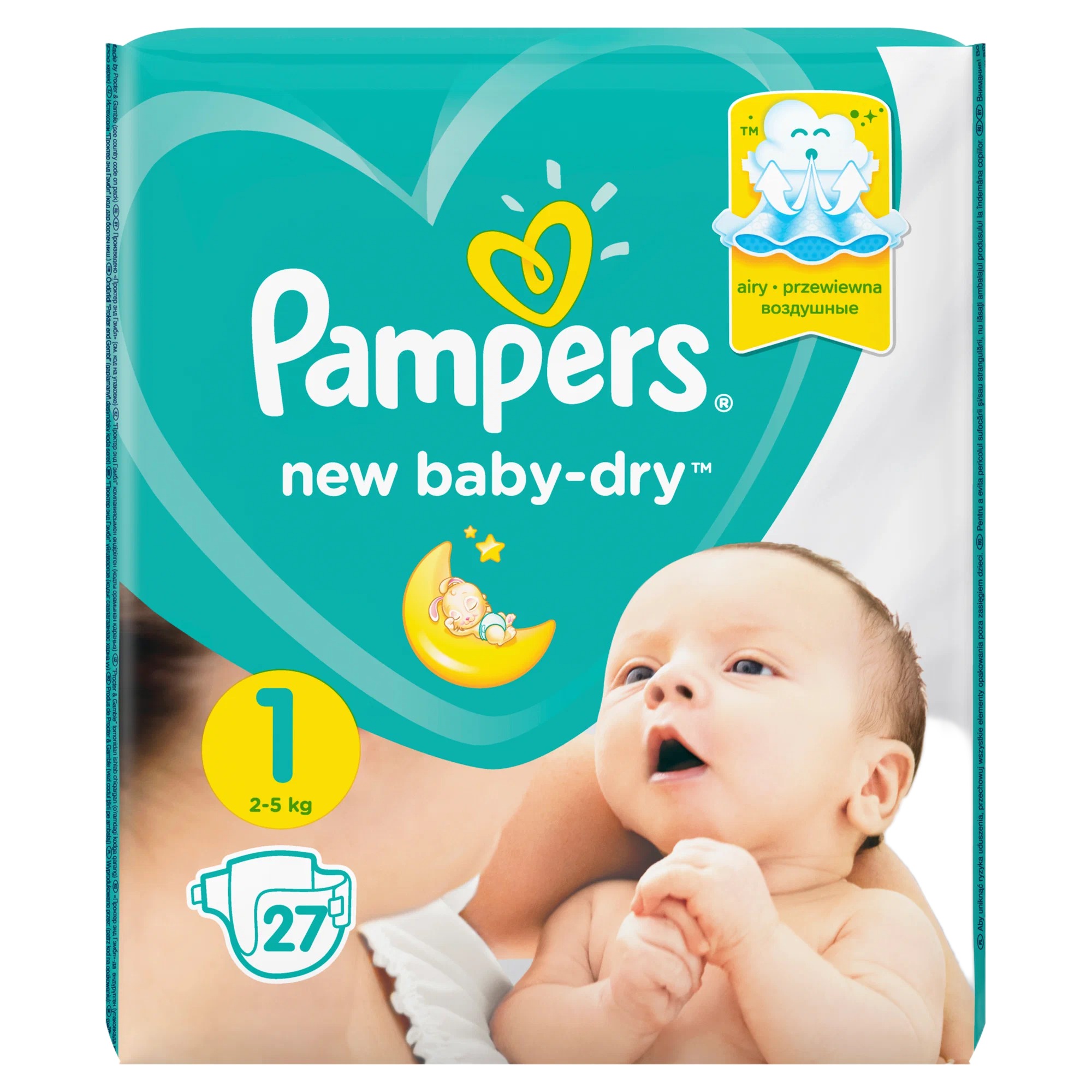 Pampers New Baby Newborn 2-5 кг/27шт