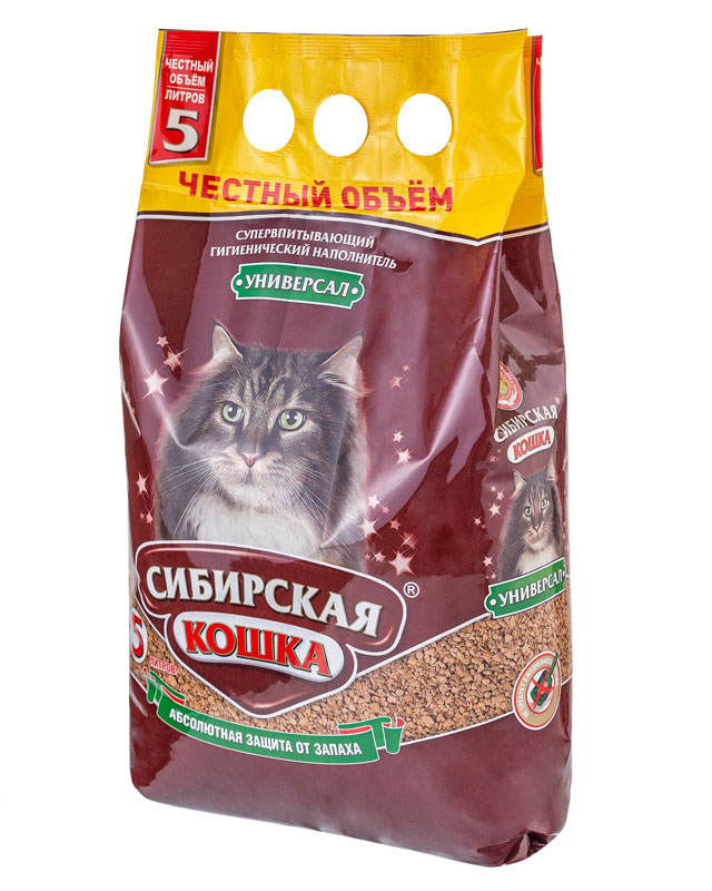 Сибирская кошка Наполнитель Универсал 5л