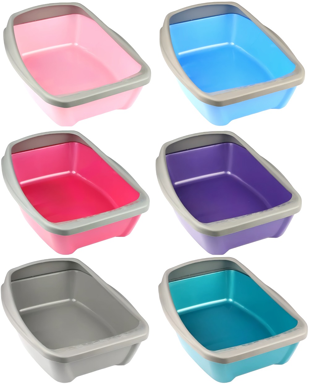 Сибирская кошка Туалет д/кошек глубокий с бортиком Евро 44*32*16см