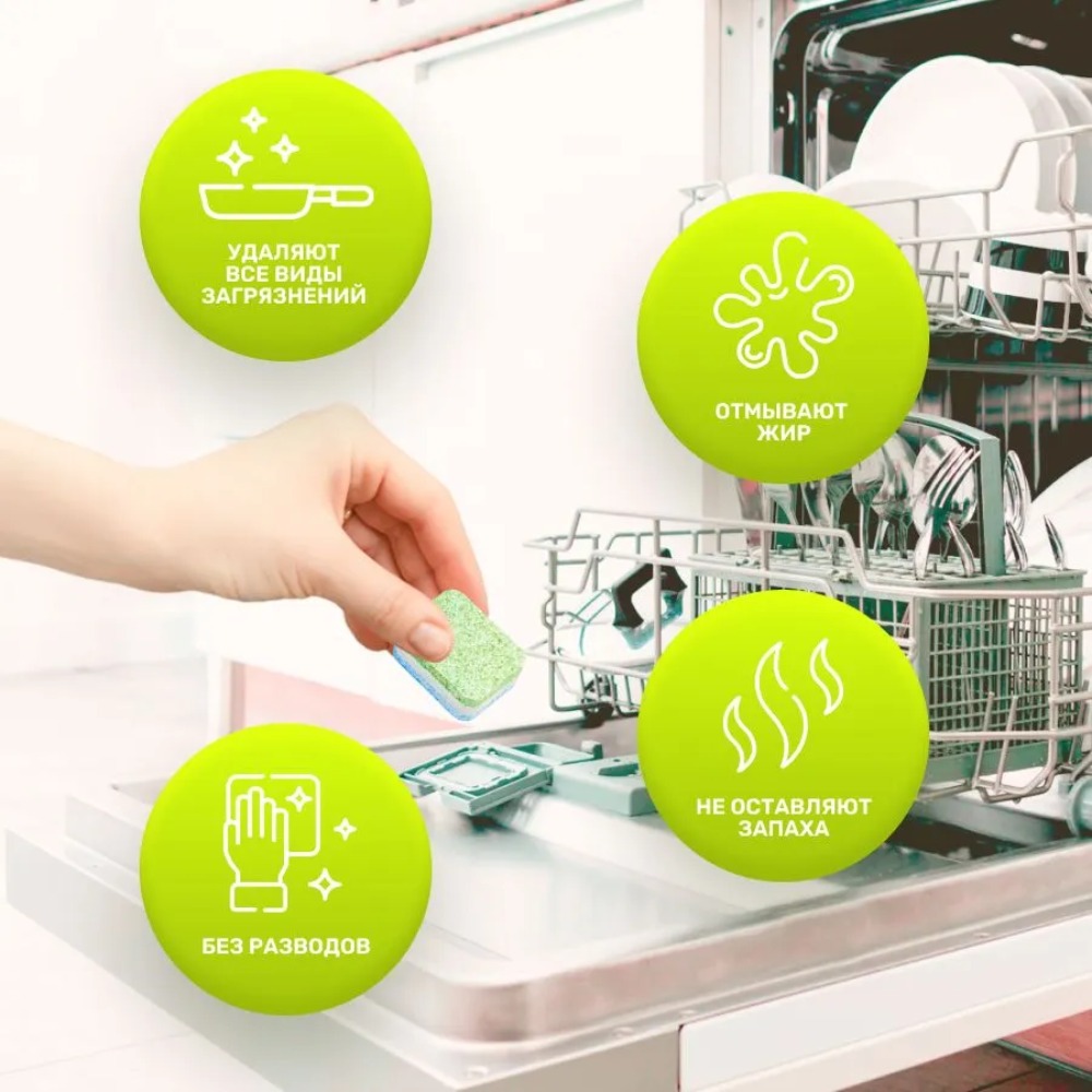 Clean&Fresh таблетки для ПММ 5 in1 (mini) 15шт