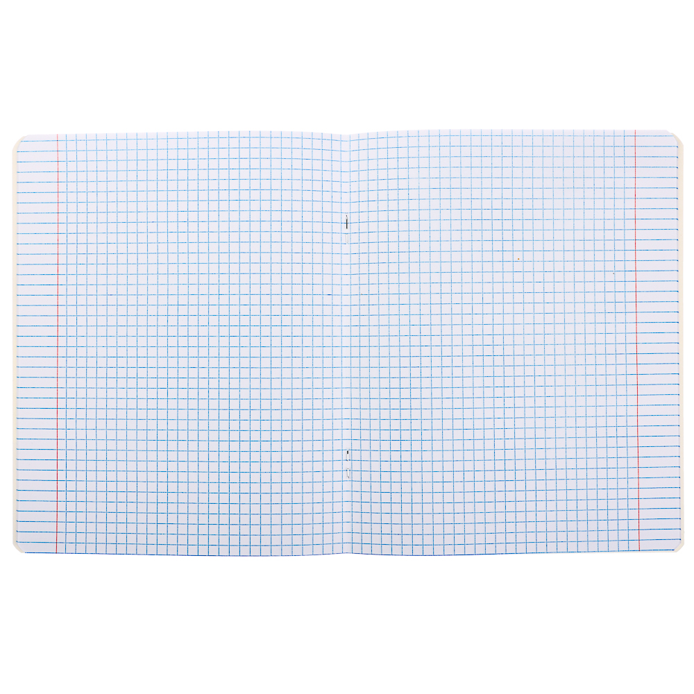 ClipStudio Тетрадь школьная 18л. в клетку, белые листы, обл. плотный офсет, "Однотонная", скрепка