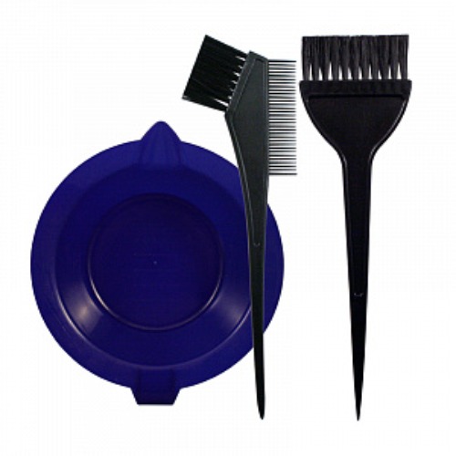 Набор для окраски волос (ванночка+2 кисти),ассорти 306006