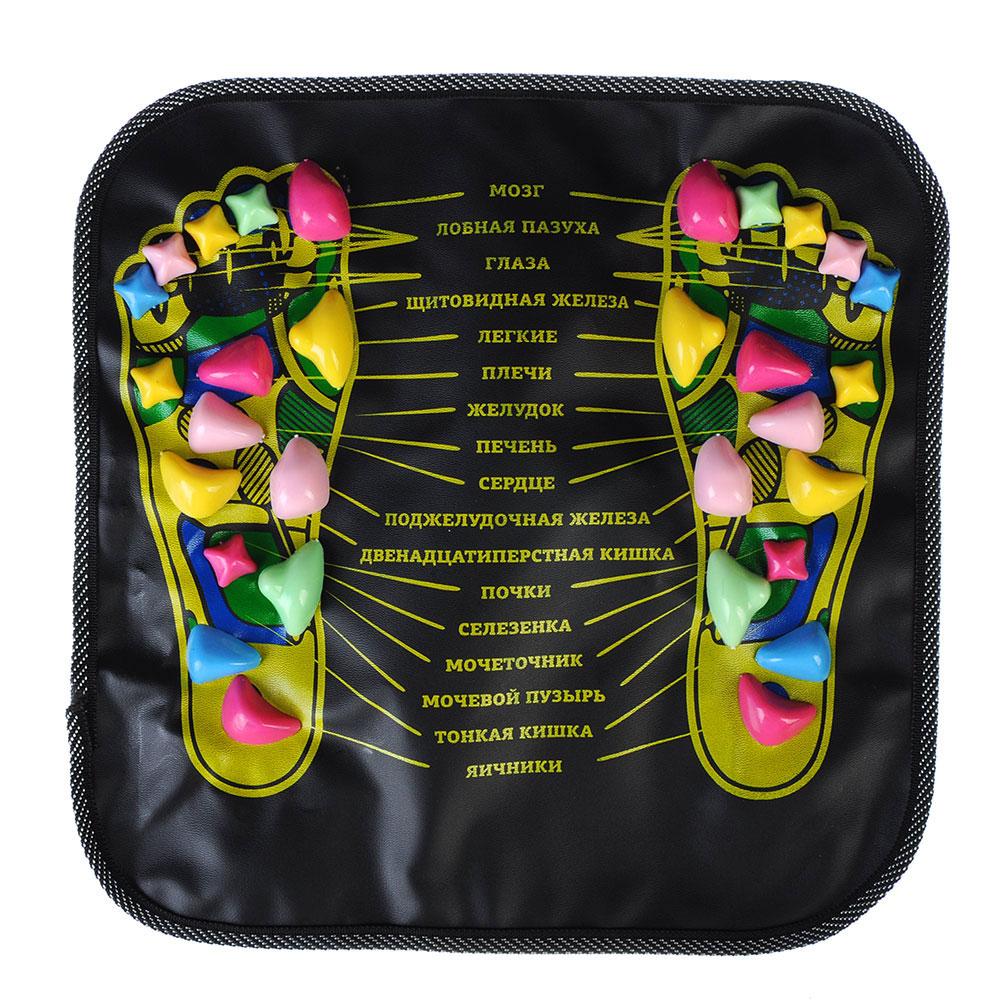 SILAPRO Коврик массажный для ног с указанием акупунктурных точек