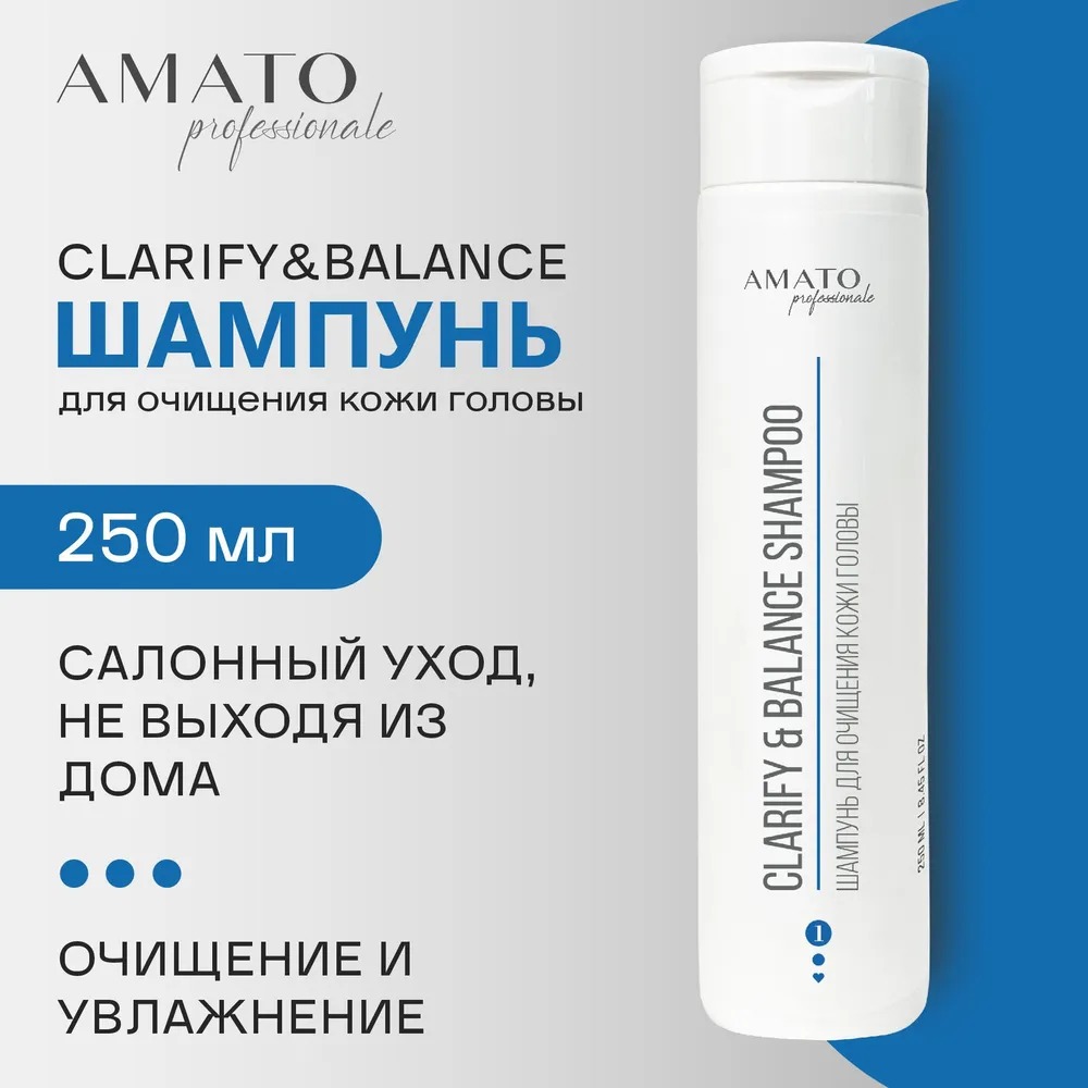 Amato Professionale Шампунь для кожи головы Clarify&Balance 250мл