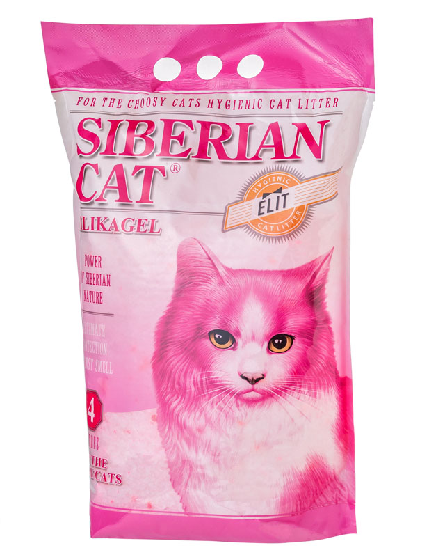 Сибирская кошка Наполнитель Элитный силикагель 4л