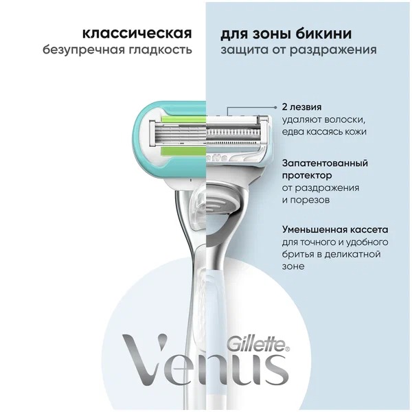 Venus Бритва +Satin Care сменная кассета 1шт