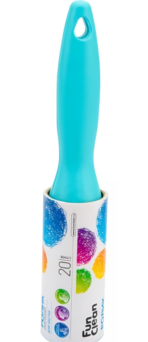 (А) Fun Clean липкий ролик-щетка 20 слоев(ролик+2 запасных блока)