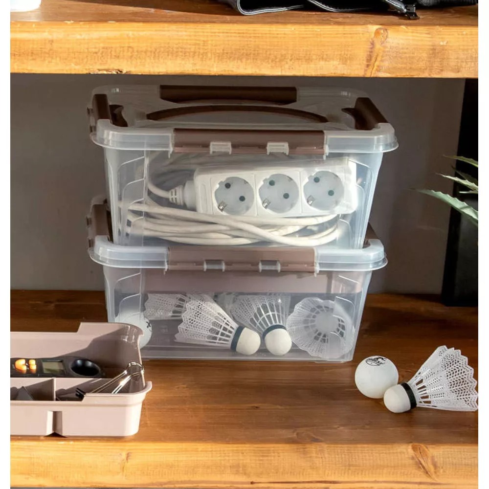 Ящик универсальный с замками и ручкой "Grand Box" 290*190*124мм 4,2л 4332001