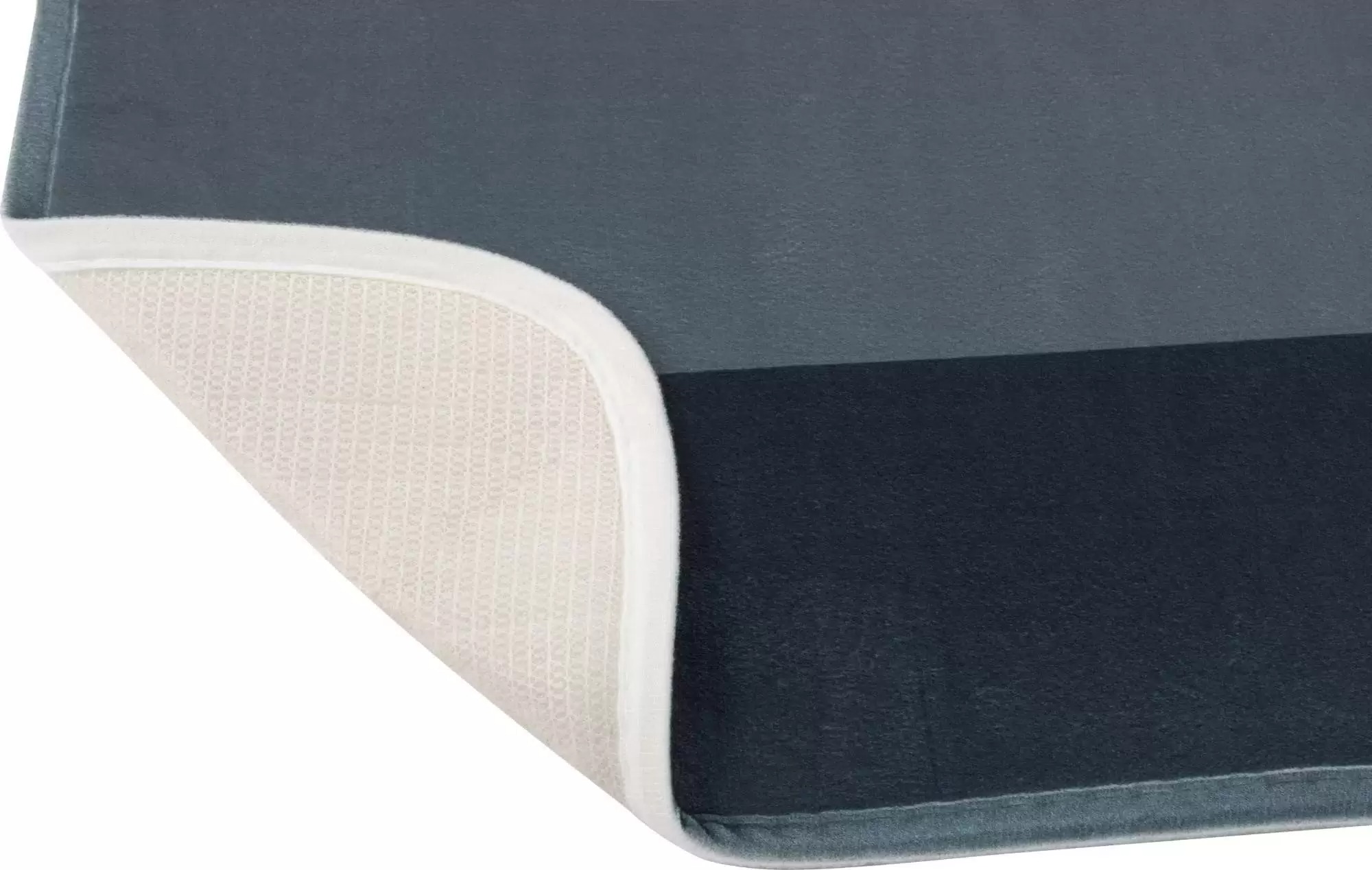 Коврик для ванной с принтом Cubes 40*60 см серо-черный