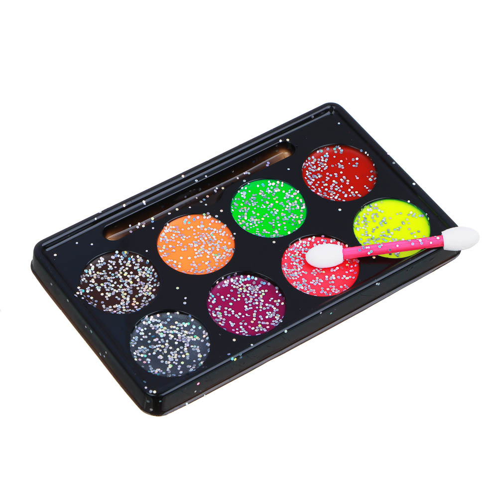 ХОББИХИТ Набор грима масляный люминесцентный 8цветов  