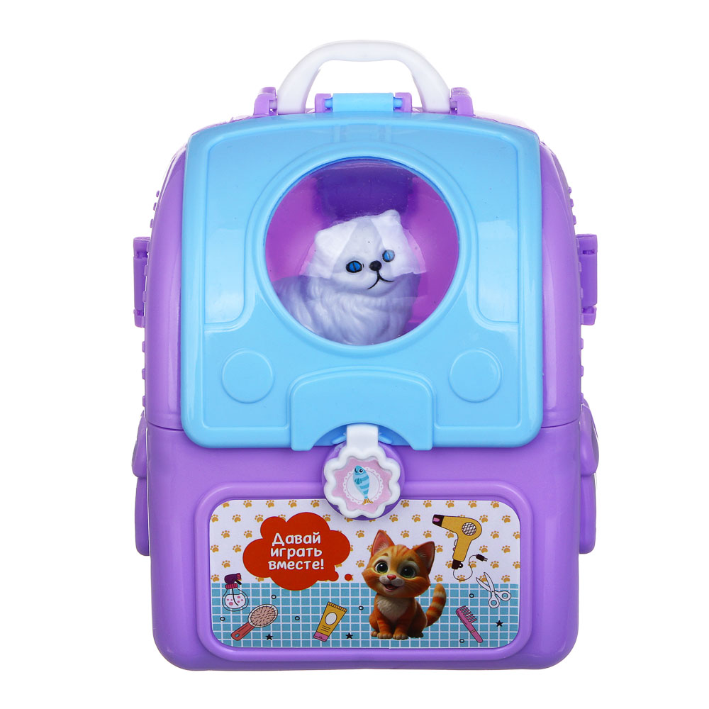 ИГРОЛЕНД Питомец в чемодане с акс., РР, ABS, 10,6*6,5*15см, 2 дизайна