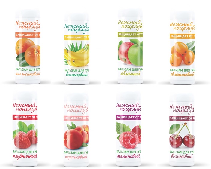 Нежный поцелуй бальзам для губ Клубничный 3,5гр