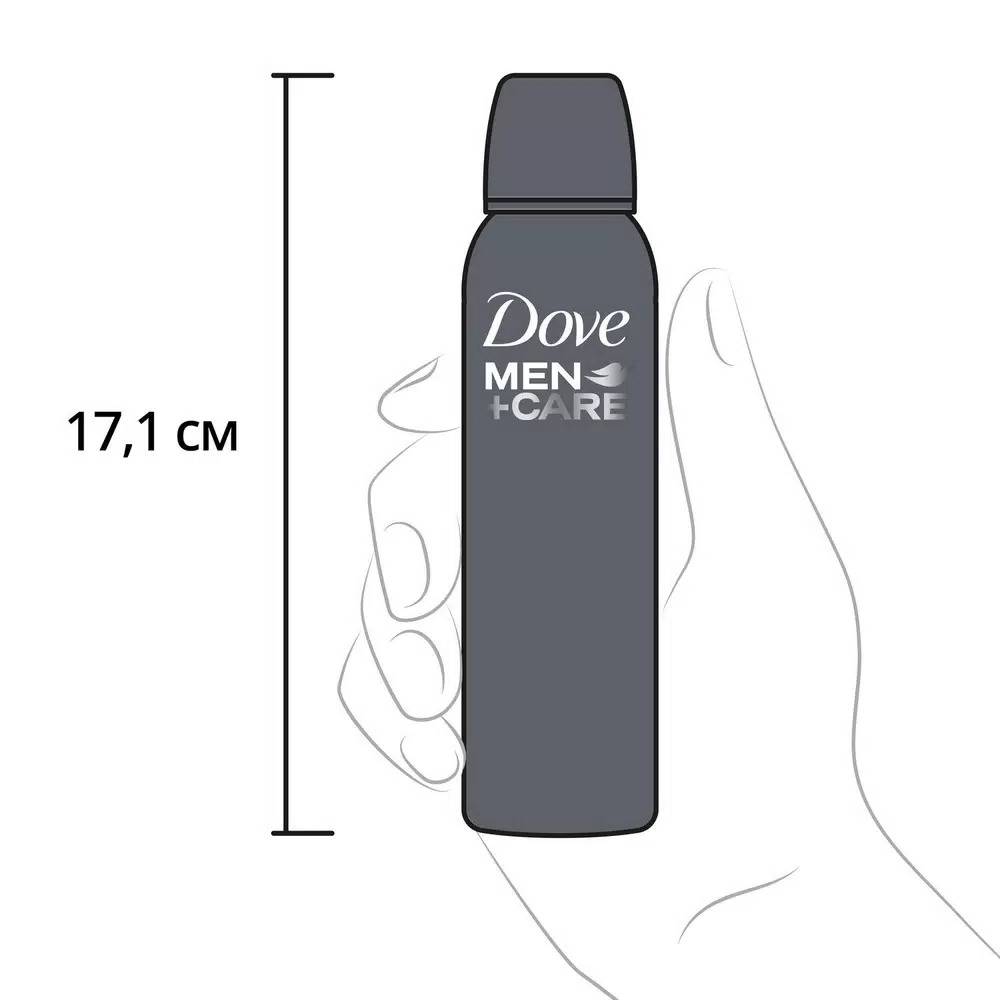 Dove антиперспирант-аэрозоль мужской 150мл New (Экстразащита и уход)