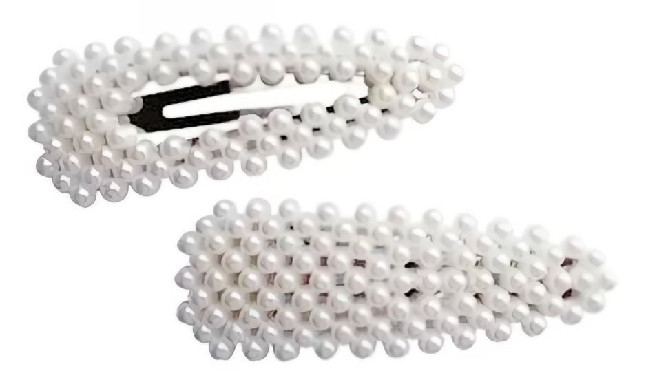 Украшение д/волос (зажим №1) с жемчугом 2шт 44181