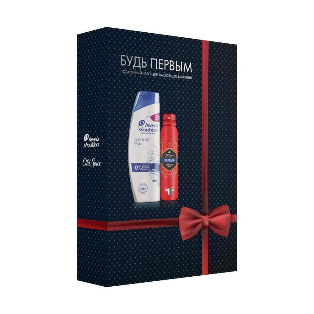 Хэд&Шолдерс Шампунь Основной уход 400мл+ Old Spice аэрозоль дезодорант Captain