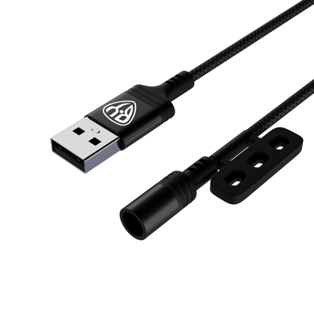 BY Кабель для зарядки Магнитный 3 в 1, iP/Micro USB/Type-C, 1м, 2.1А, черный