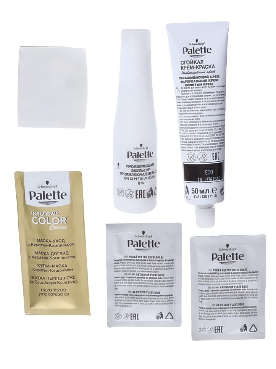 Палетте ICC крем-краска для волос E20 осветляющий 100мл