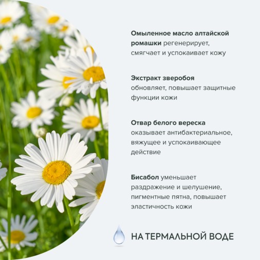 РБА гель для умывания ромашковый для сухой и чувствительной кожи 100 мл