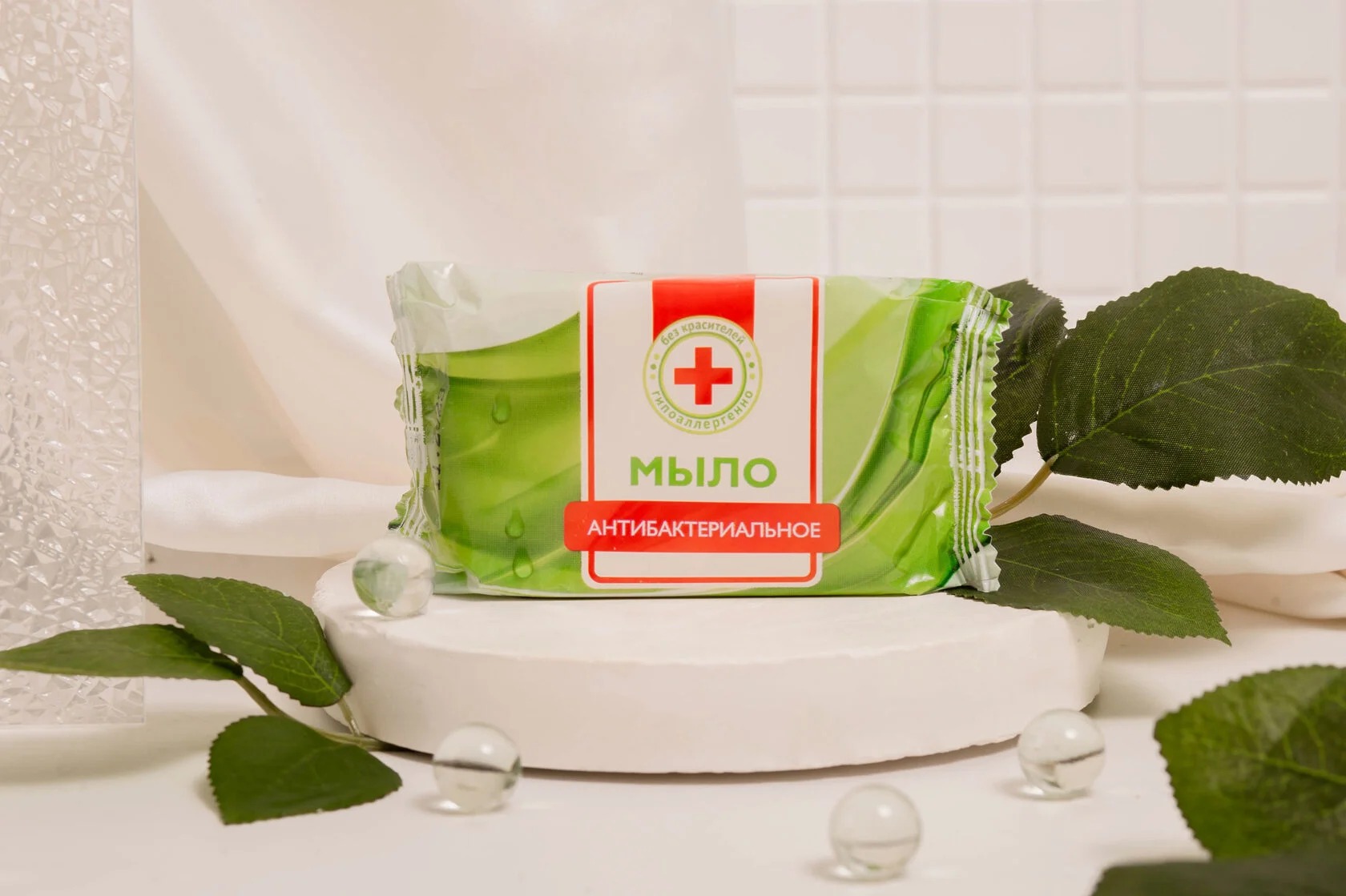 Мыло (Опт-Трейд) туалетное Антибактериальное в обертке100гр