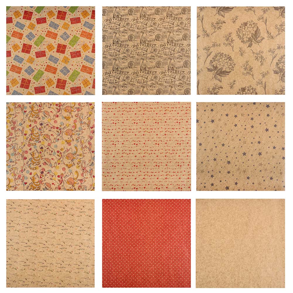 Бумага упаковочная 70х100см крафт 