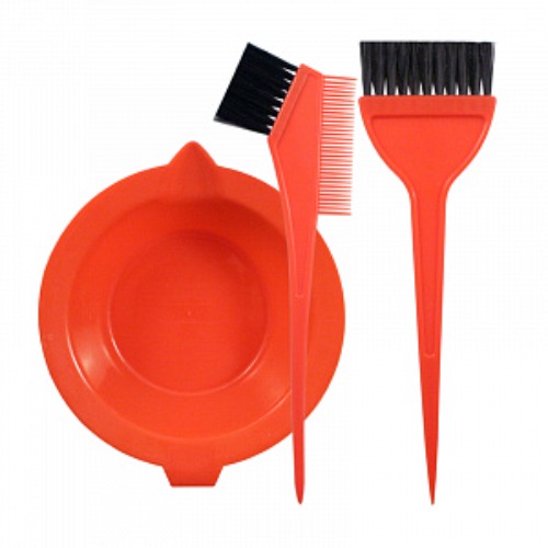 Набор для окраски волос (ванночка+2 кисти),ассорти 306006