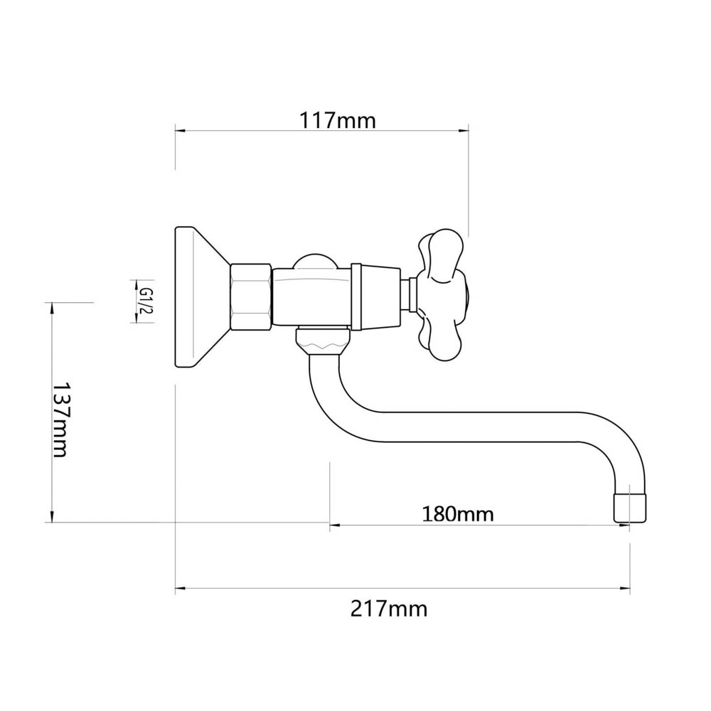 СоюзКран Смеситель д/кухни настенный SK10-S204