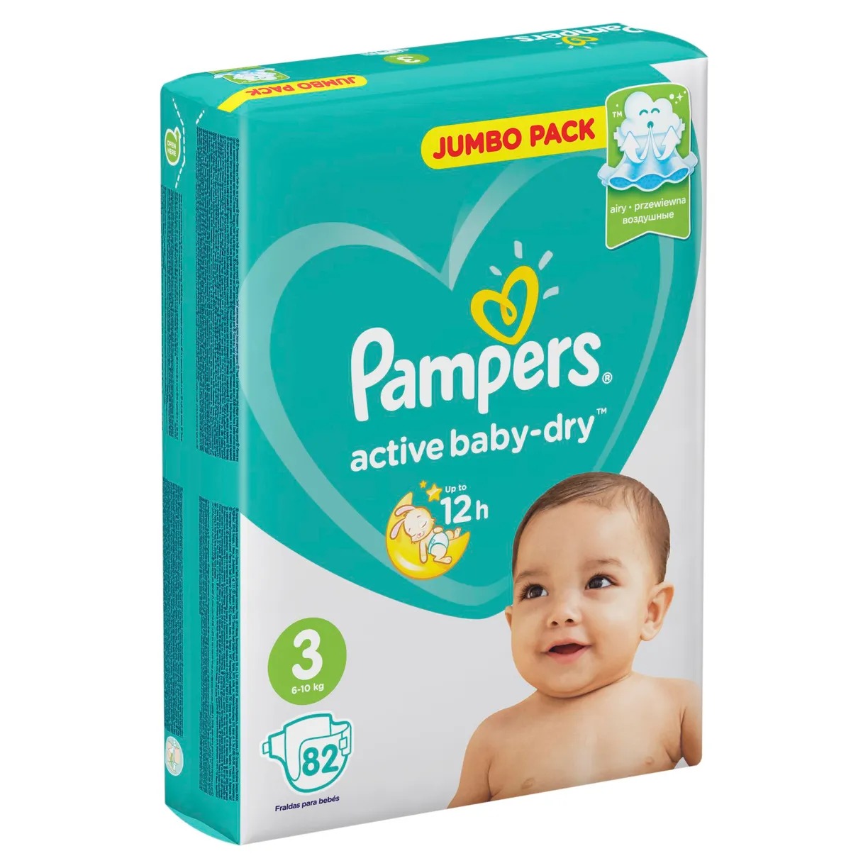 Pampers Active Baby миди 6-10 кг/82шт