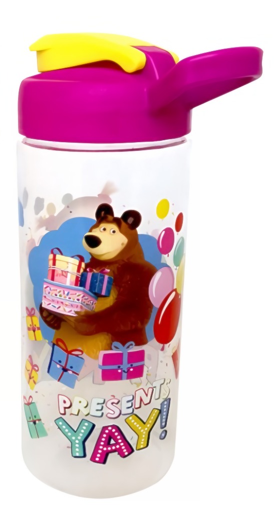 Бутылка "Маша и Медведь" 470 мл с держателем
