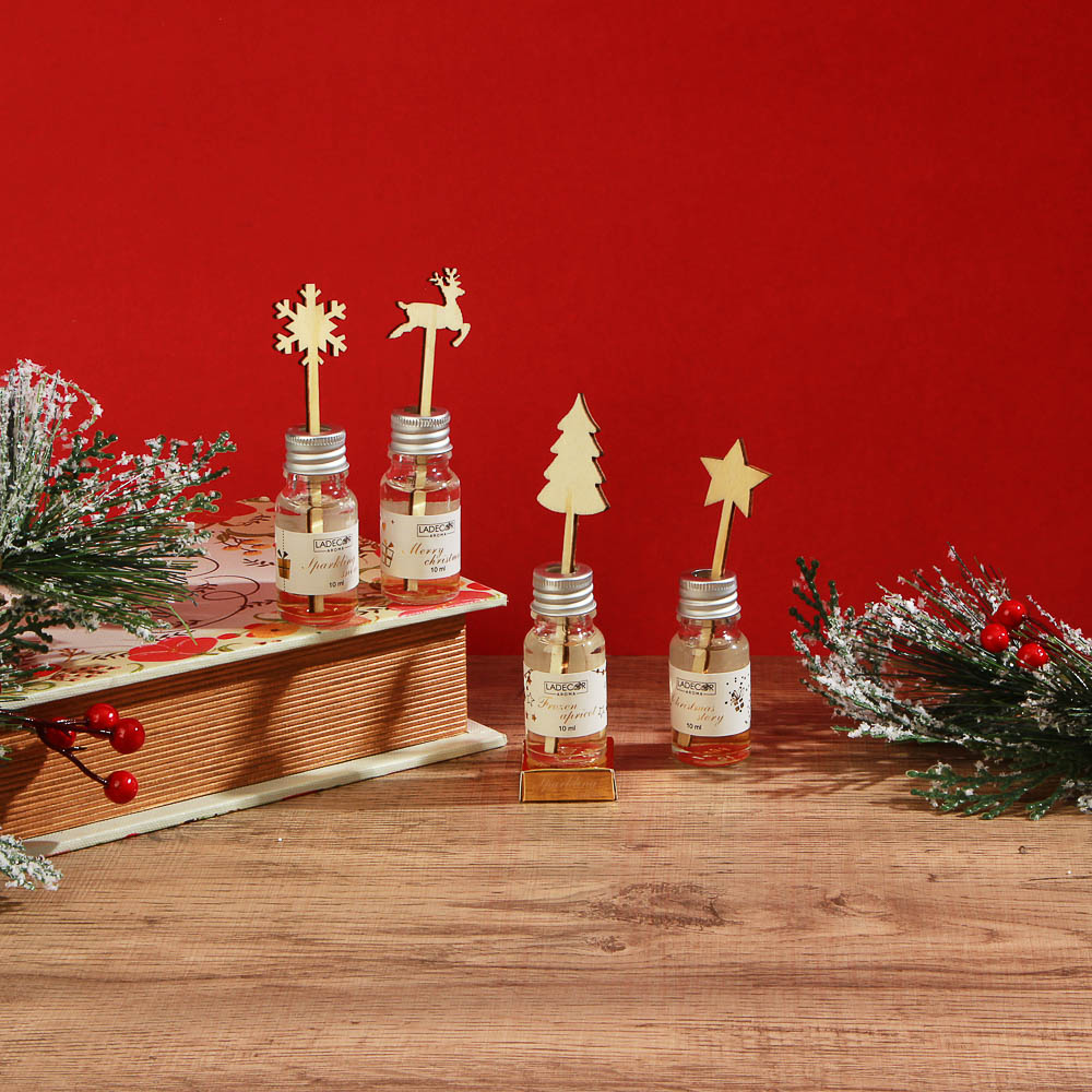 LADECOR Аромадиффузер с палочками и декором 10мл