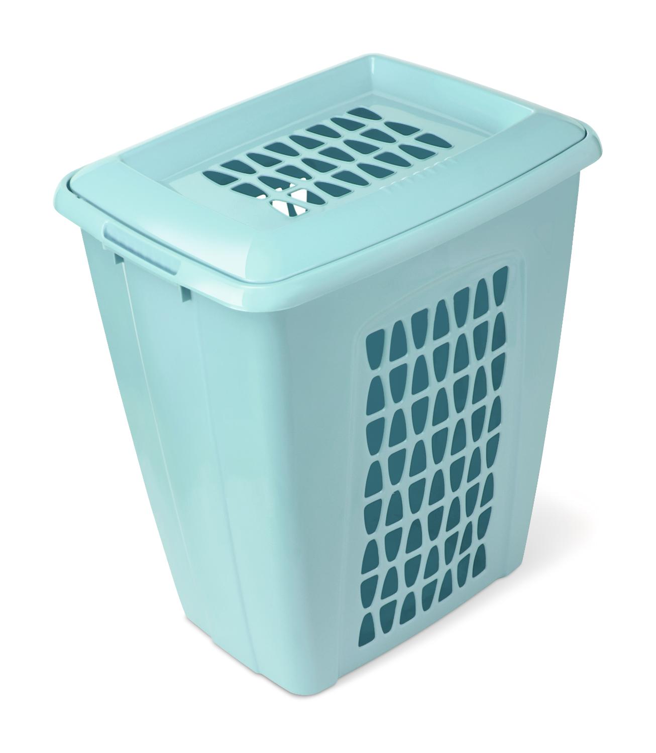 Корзина для белья "Молетта" прямоугольная 60л с крышкой С702