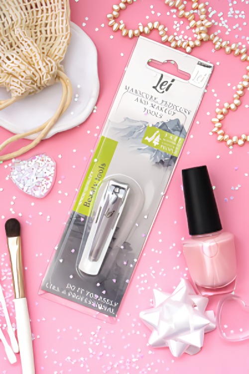 Клиппер средний,серебро,прямой,пластиковый держатель 402002 