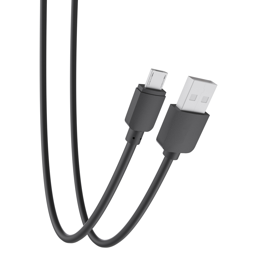 Первая цена Кабель для зарядки Эконом Micro USB, 0,8м, 1A, прорезиненный