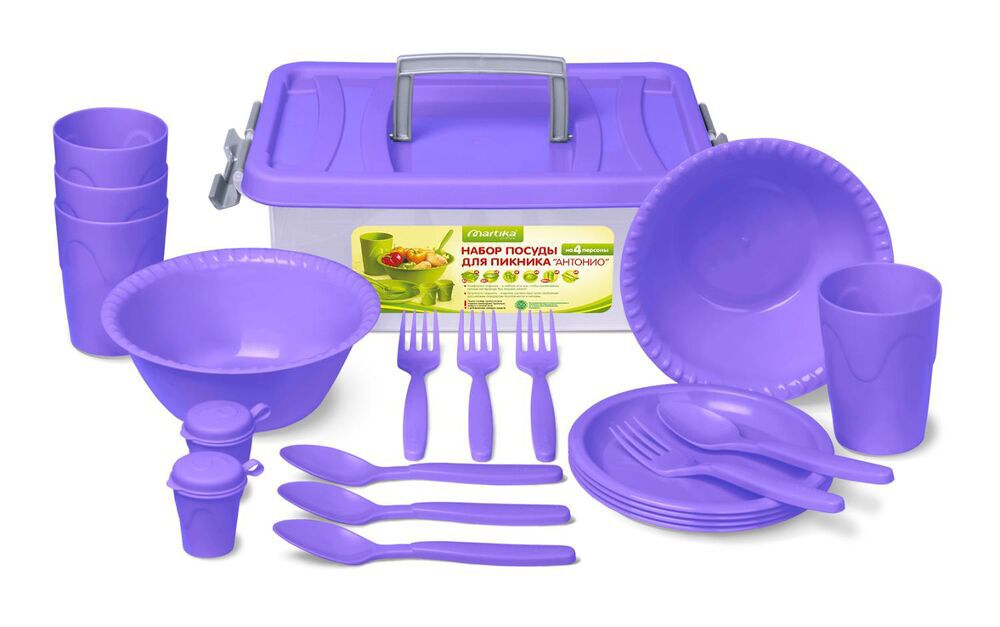 Набор посуды для пикника "Антонио" на 4 персоны С69