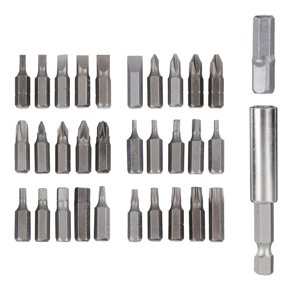 ЕРМАК Набор отвертка-адаптер с битами