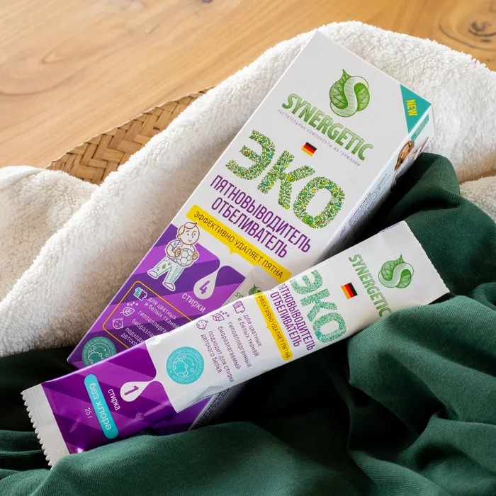 SN Биоразлагаемый отбеливатель-пятновыводитель с активным кислородом (4стирки) 100гр