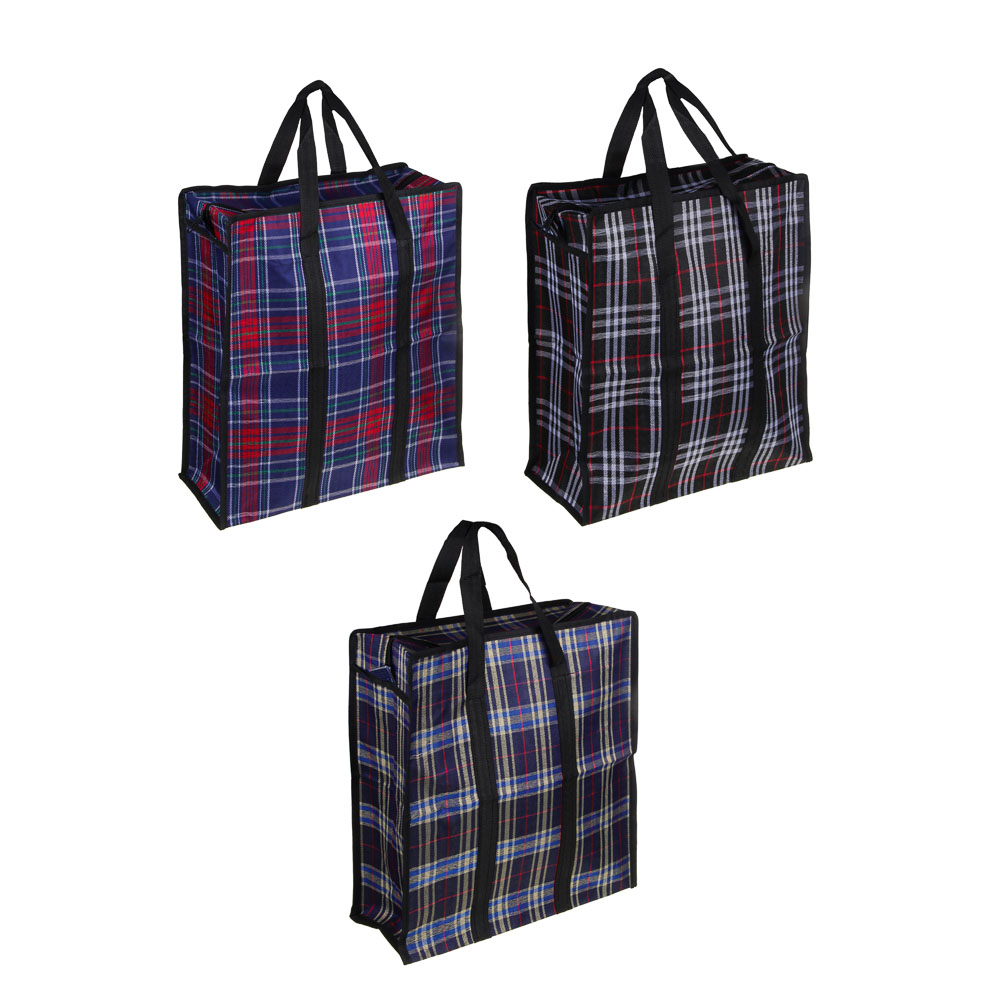 VETTA Сумка хозяйственная"Шотландка" 35x40x15см, 21л до 8кг