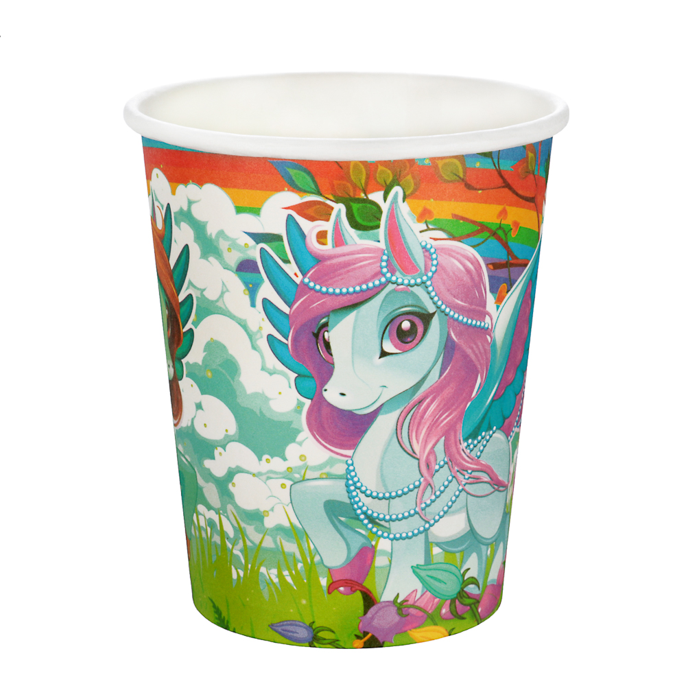 Набор бумажных стаканов 6шт 200мл