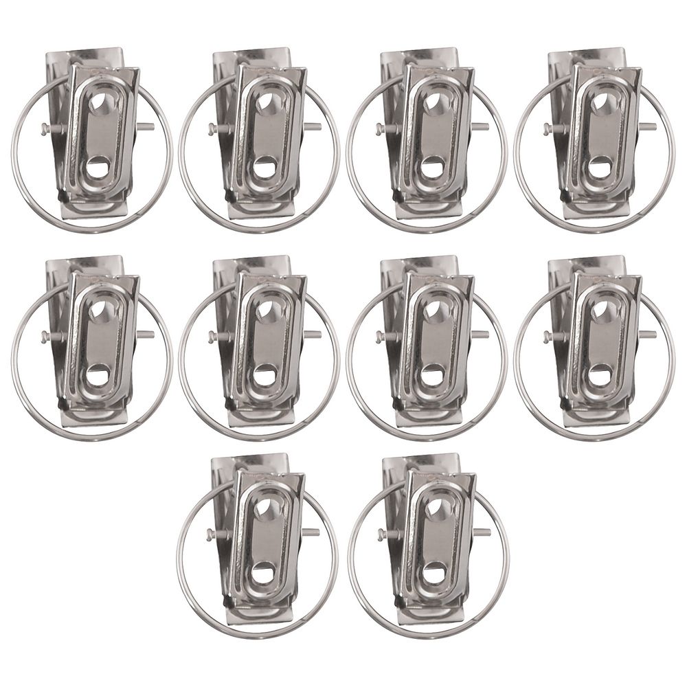 Зажим с кольцом для полотенец и штор. Набор 10шт VL75-15